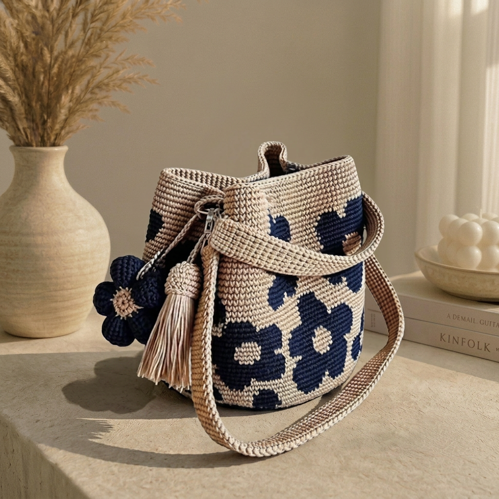 Borsa Crochet Floreale Fatta Da Kevin