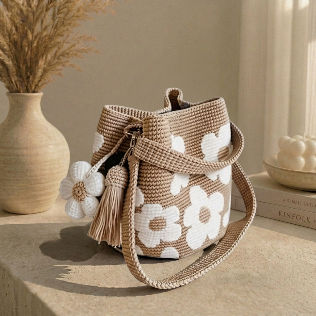 Borsa Crochet Floreale Fatta Da Kevin