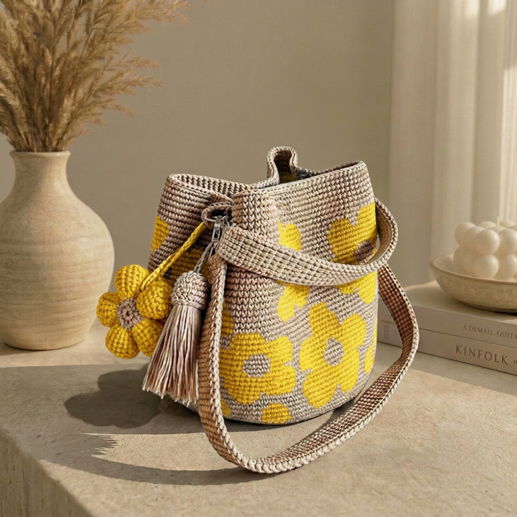 Borsa Crochet Floreale Fatta Da Kevin
